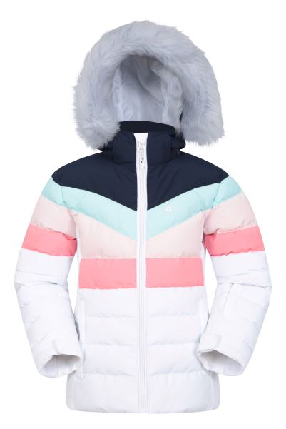 White Arctic Kids Water-Resistant Ski Jacket Mountain Warehouse Origins