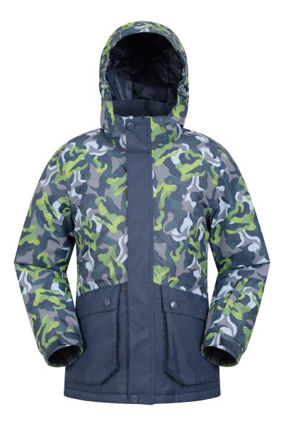 Vail Youth Waterproof Ski Jacket Navy Mountain Warehouse Origin