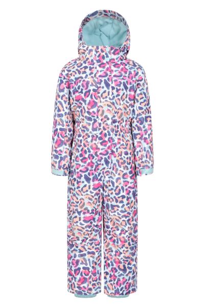 Mountain Warehouse Cloud Printed Kids All In One Snowsuit Brand Leopard