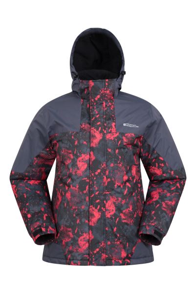 Shadow Ii Mens Printed Ski Jacket Dark-Grey Mountain Warehouse New