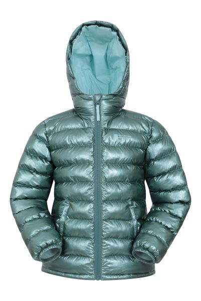 Mountain Warehouse Dark-Green Brand Seasons Ii Kids Padded Jacket