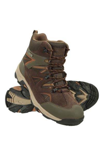Mountain Warehouse Brown Rapid Mens Waterproof Hiking Boots New