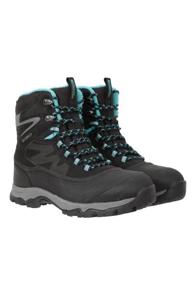Ultra Piste Basher Ii Womens Waterproof Snow Boots Brands Black Mountain Warehouse