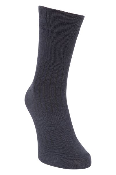 Navy Mountain Warehouse Mens Merino Mid-Calf Socks Hot