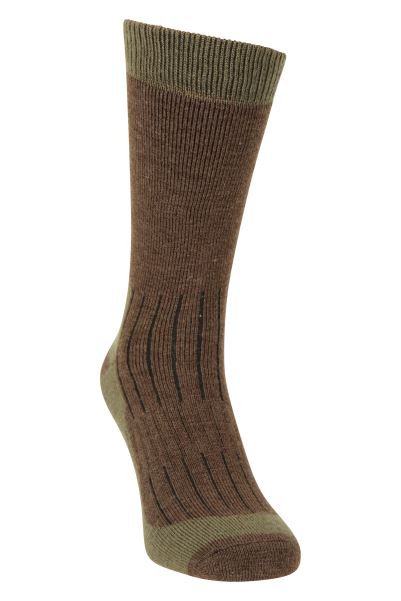 Explorer Mens Merino Thermal Socks Mountain Warehouse Original Light-Khaki
