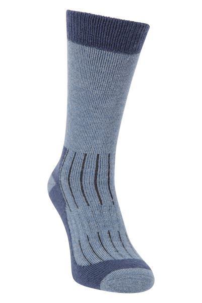 Explorer Mens Merino Thermal Socks Origins Navy Mountain Warehouse