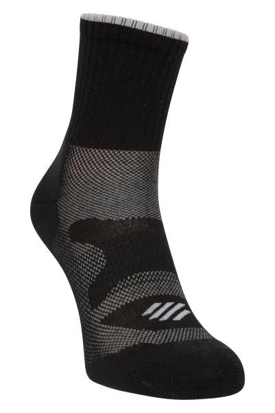 Mountain Warehouse Black Origin Merino Explorer Mens Trainer Socks