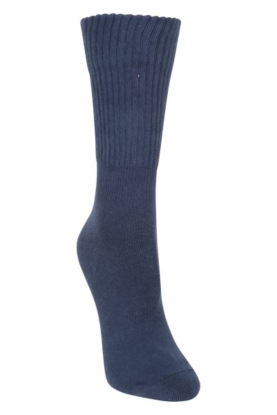 Womens Double Layer Anti-Chafe Socks Navy Mountain Warehouse Brands