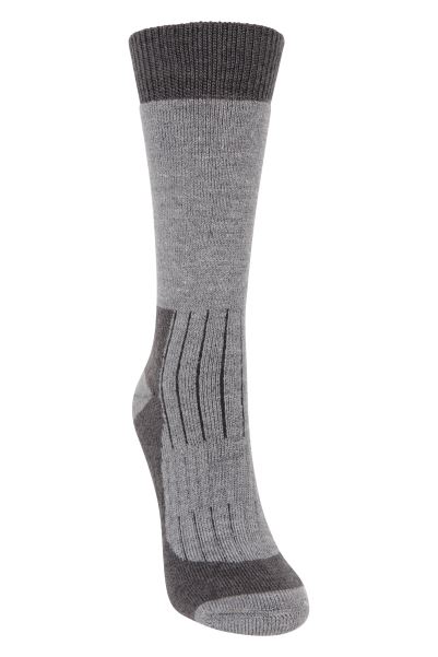 Collections Mountain Warehouse Grey Explorer Womens Merino Thermal Mid-Calf Socks