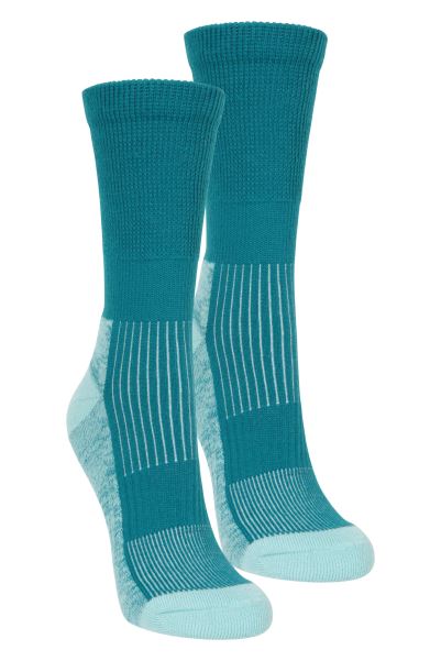 Fashion Mountain Warehouse Teal Isocool Womens Hiker Socks