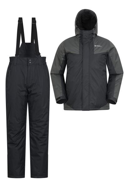 Mountain Warehouse Black Collection Mens Ski Jacket And Pant Set