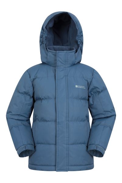 Brands Snow Ii Kids Water Resistant Padded Jacket Mountain Warehouse Navy