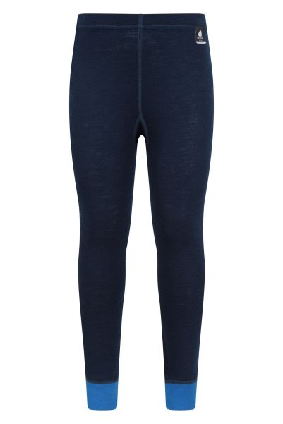 Mountain Warehouse Blue Best Merino Kids Baselayer Pants