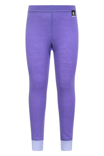 Mountain Warehouse Collection Purple Merino Kids Baselayer Pants