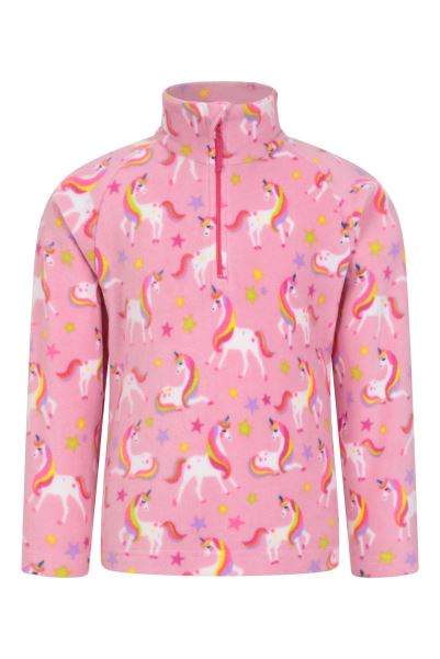 Unicorn Brands Mountain Warehouse Endeavour Kids Printed Half-Zip Fleece
