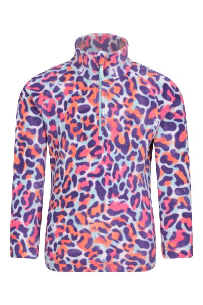 Brands Spot Endeavour Kids Printed Half-Zip Fleece Mountain Warehouse