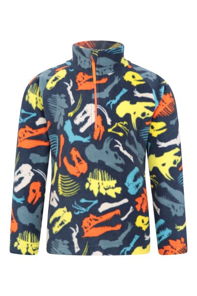 Dinosaur Pursuit Printed Kids Half-Zip Fleece Best Mountain Warehouse