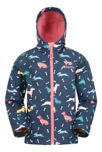 Origins Exodus Ii Kids Printed Water-Resistant Softshell Mountain Warehouse Spot
