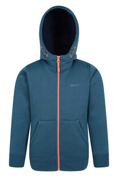 Mazarine-Blue Mountain Warehouse Origin Nordic Ii Kids Full-Zip Hoodie