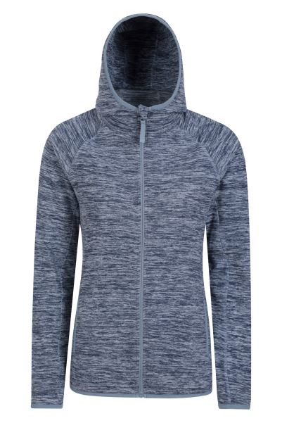 Lleyn Melange Ii Womens Fleece Hoodie Mountain Warehouse Dark-Blue Collections