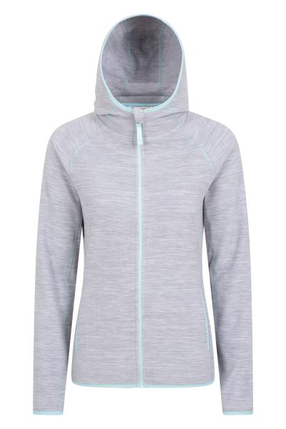 Lleyn Melange Ii Womens Fleece Hoodie Grey Mountain Warehouse Origins
