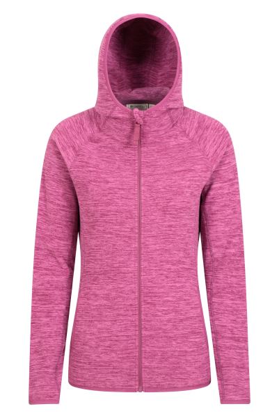 Collection Mountain Warehouse Lleyn Melange Ii Womens Fleece Hoodie Berry