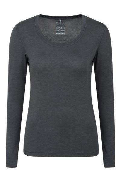 Mountain Warehouse Dark-Grey Collection Keep The Heat Ii Womens Thermal Top