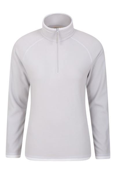 Montana Womens Half-Zip Fleece New Grey Mountain Warehouse