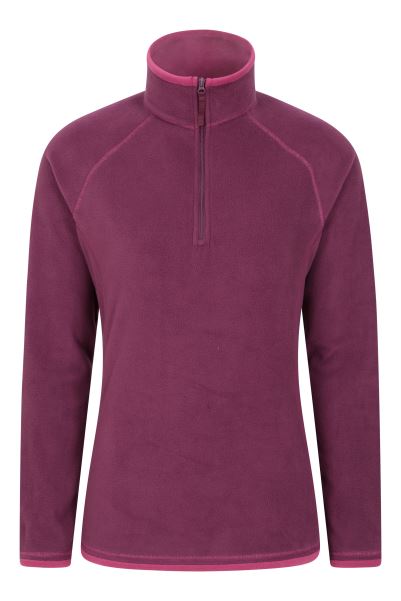 Berry Montana Womens Half-Zip Fleece Fashion Mountain Warehouse