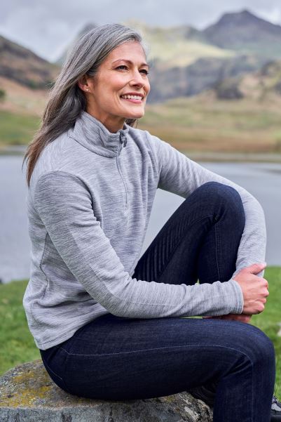 Snowdon Melange Womens Fleece Mountain Warehouse Brands Grey