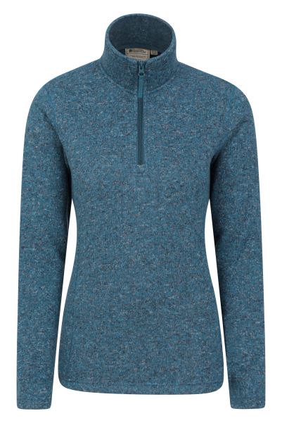 Teal Idris Womens Half-Zip Fleece Mountain Warehouse New