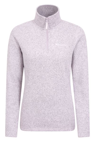 Collections Idris Womens Half-Zip Fleece Pink Mountain Warehouse