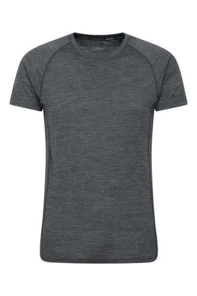 Summit Ii Mens Baselayer T-Shirt Mountain Warehouse Dark-Grey Hot
