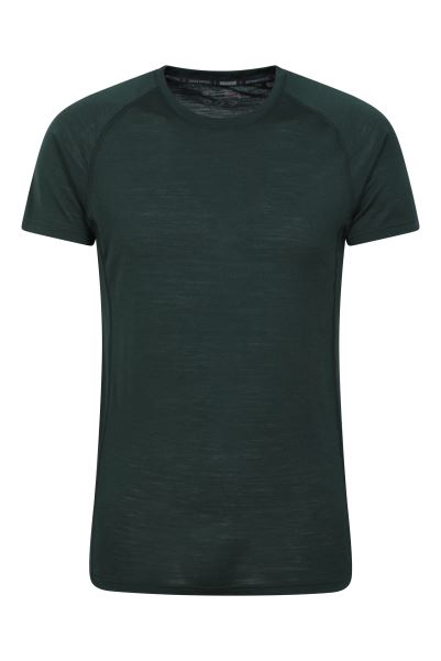 Dark-Green Collection Summit Ii Mens Baselayer T-Shirt Mountain Warehouse