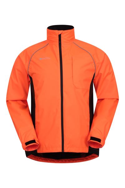 Orange Adrenaline Ii Mens Iso-Viz Waterproof Jacket Fashion Mountain Warehouse