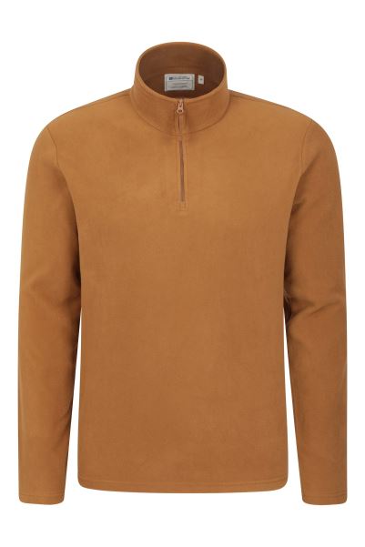 Mountain Warehouse Origins Camber Ii Mens Half-Zip Fleece Mustard