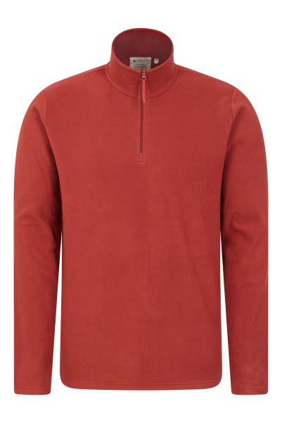 Red Fashion Camber Ii Mens Half-Zip Fleece Mountain Warehouse
