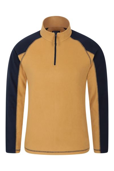 Ashbourne Ii Mens Half-Zip Fleece Beige Original Mountain Warehouse