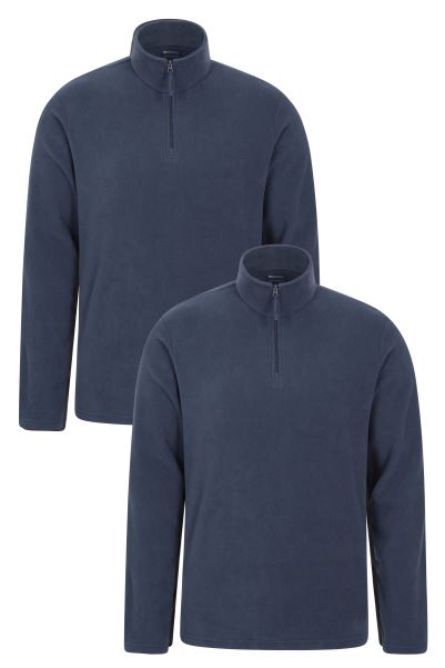 Navy Mountain Warehouse New Camber Mens Fleece Multipack Ii