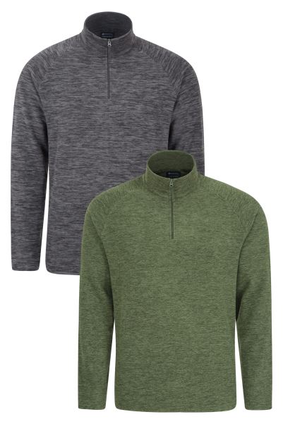 New Green Snowdon Mens Fleece Multipack Mountain Warehouse