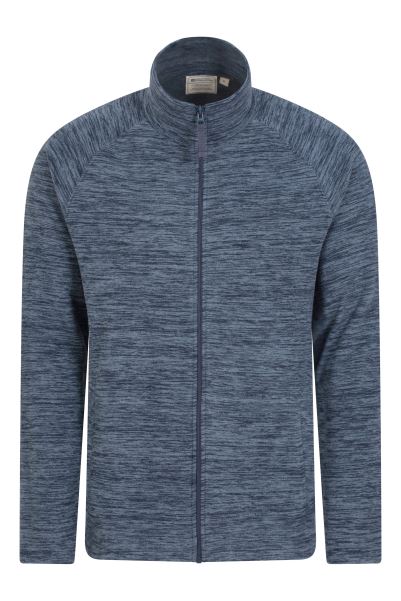Blue Snowdon Ii Mens Full-Zip Fleece Jacket Mountain Warehouse Collection