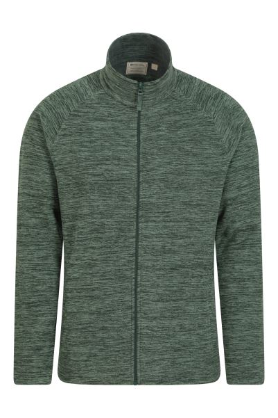 Snowdon Ii Mens Full-Zip Fleece Jacket Dark-Green Mountain Warehouse Fashion