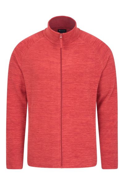 Mountain Warehouse Snowdon Ii Mens Full-Zip Fleece Jacket Dark-Red Hot