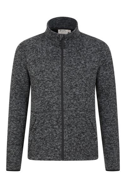 Mountain Warehouse Black Collections Idris Iii Mens Full-Zip Fleece