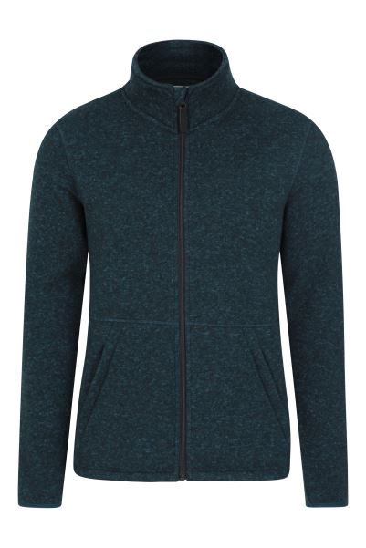 Original Mountain Warehouse Teal Idris Iii Mens Full-Zip Fleece