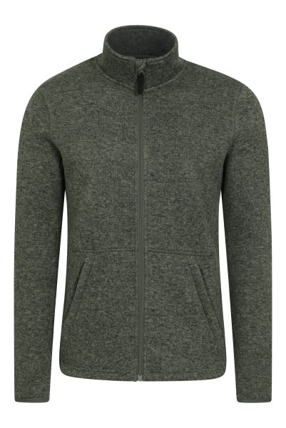 Mountain Warehouse Idris Iii Mens Full-Zip Fleece Green Origin