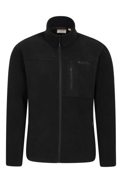 Mountain Warehouse Black New Buchanan Ii Mens Fleece