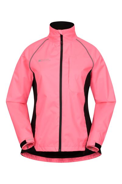 Mountain Warehouse Adrenaline Ii Womens Waterproof Iso-Viz Jacket Bright-Pink Original