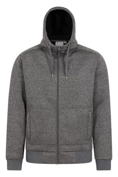 Mountain Warehouse Nevis Ii Mens Fur Lined Hoodie Fashion Black