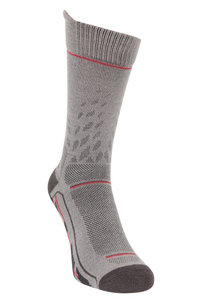 Performance Merino Mens Socks Collections Light-Grey Mountain Warehouse
